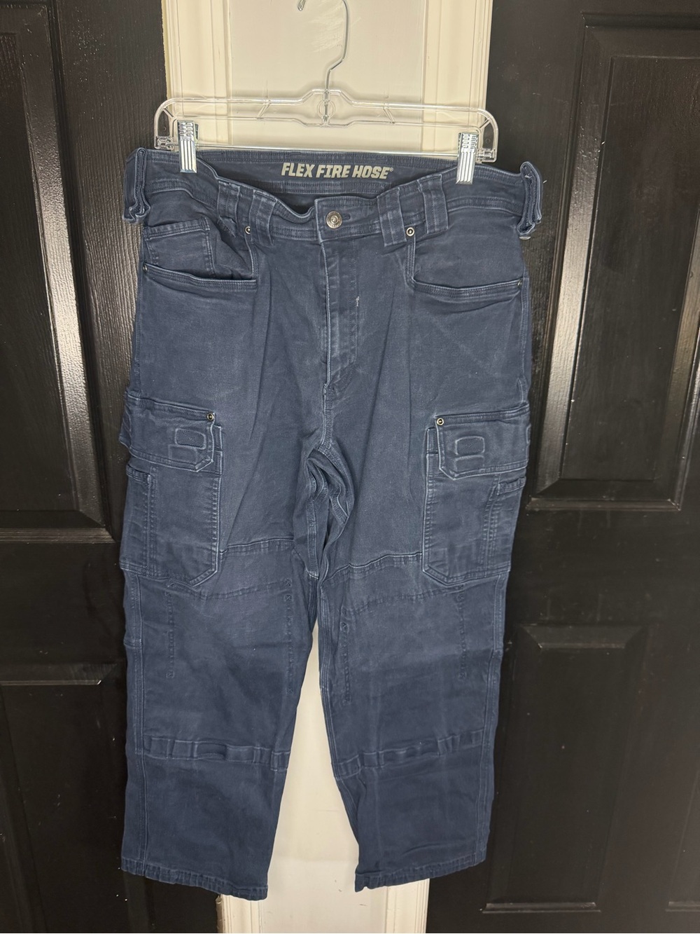 Duluth Trading Co Navy Flex Fire Hose Cargo Pants